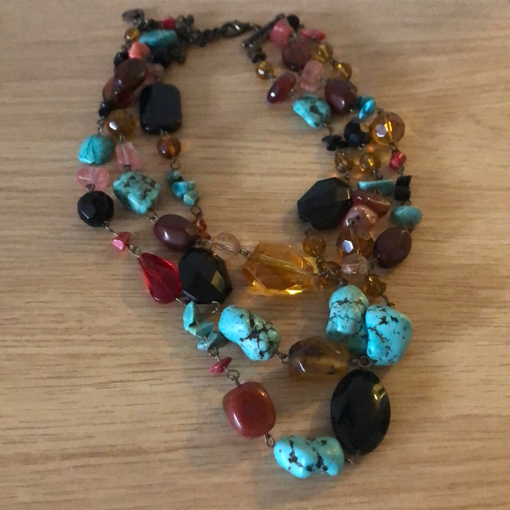 🍋Turquoise hand made necklace